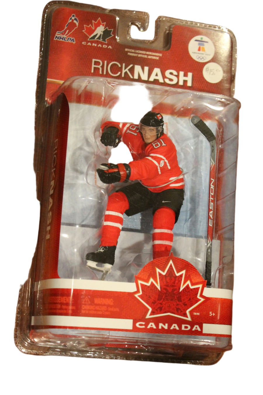 RICK NASH MCFARLANE - 2010 TEAM CANADA OLYMPICS - RED JERSEY