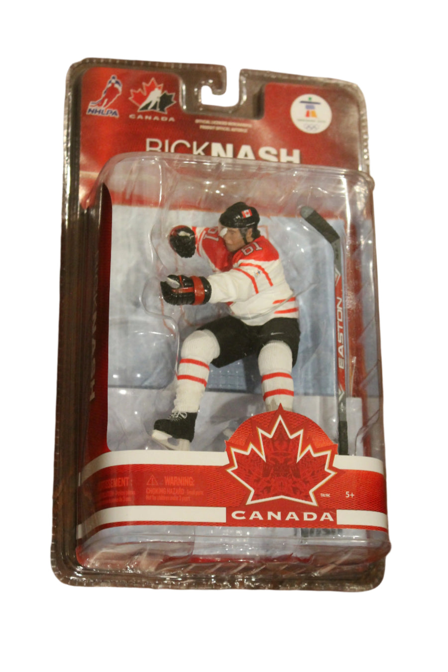 RICK NASH MCFARLANE - 2010 TEAM CANADA OLYMPICS - WHITE JERSEY