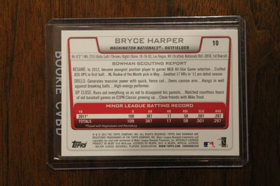 Bryce Harper 2012 Bowman Draft Picks & Prospects Rookie Card