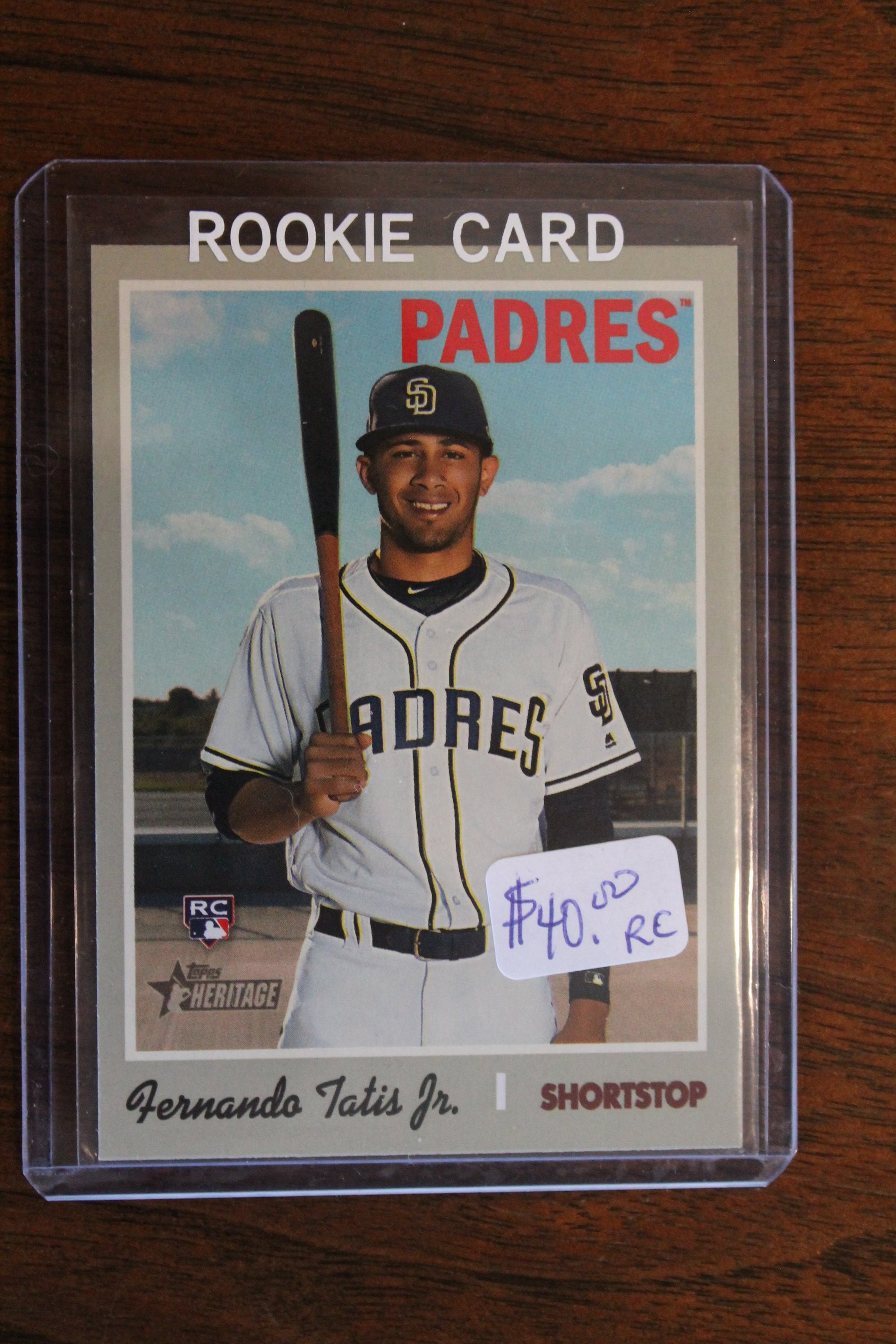 Fernando Tatis Jr. 2019 Topps Heritage High Number Rookie Card