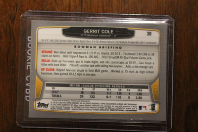 Gerrit Cole 2013 Bowman Chrome Rookie Card