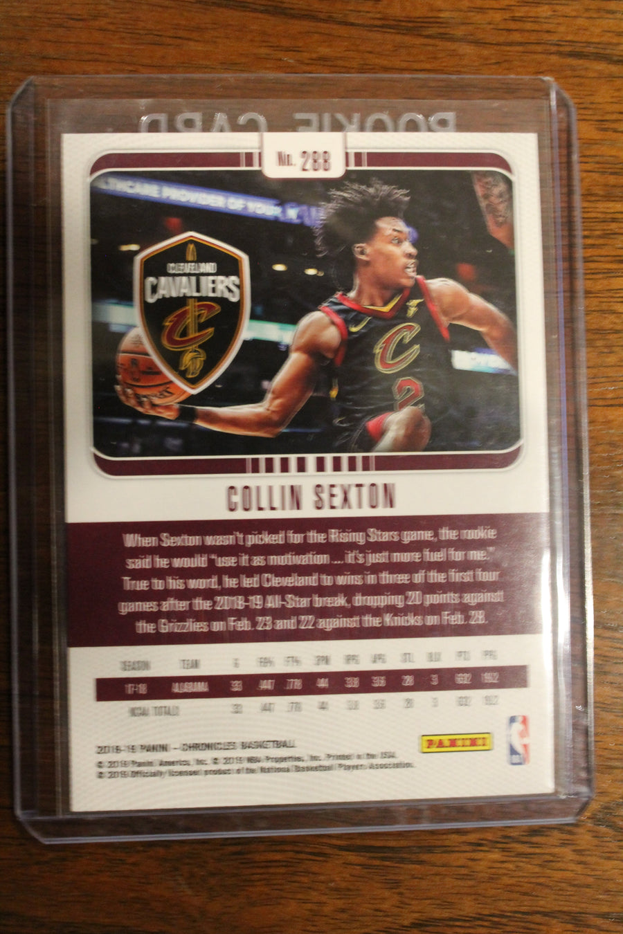 Collin Sexton 2018-19 Panini Chronicles Studio Rookie Card