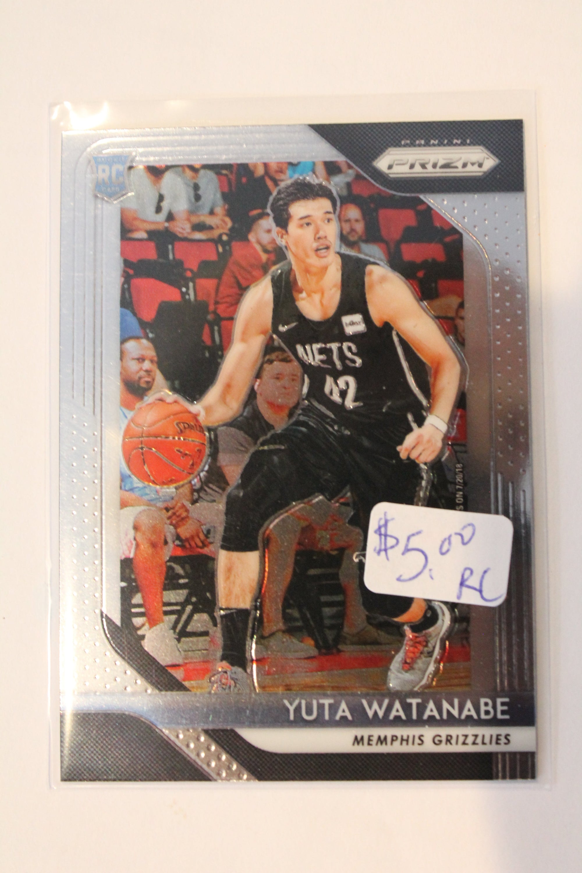 Yuta Watanabe 2018-19 Panini Prizm Rookie Card