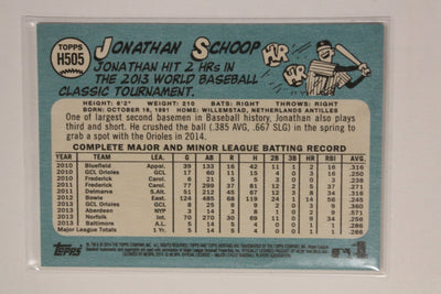 Jonathan Schoop 2014 Topps Heritage Rookie Card