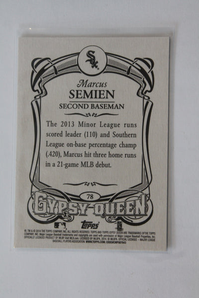 Marcus Semien 2014 Topps Gypsy Queen Rookie Card