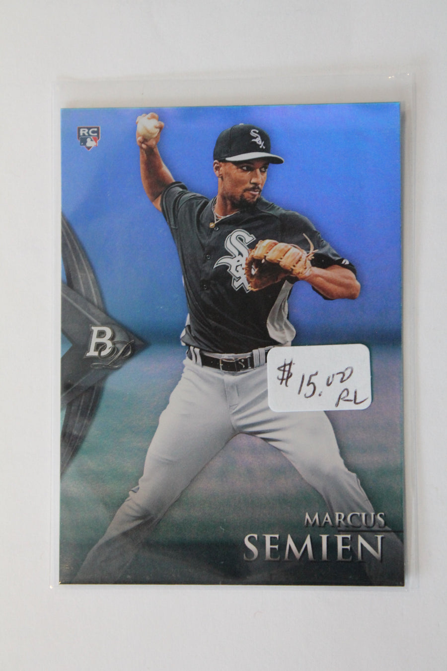 Marcus Semien 2014 Bowman Platinum Blue Sapphire Rookie Card