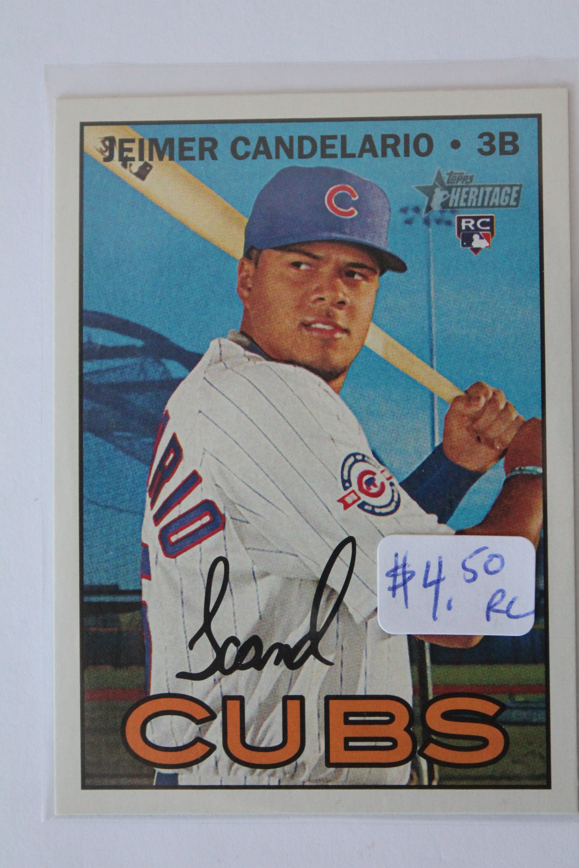Jeimer Candelario 2016 Topps Heritage High Number Rookie Card