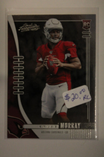 Kyler Murray 2019 Panini Absolute Rookie Card