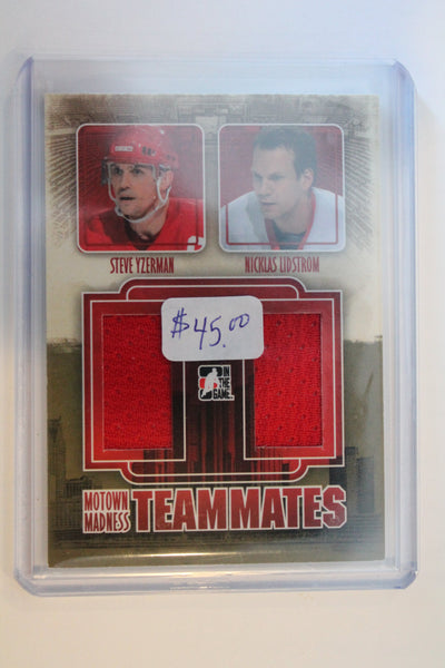 2012-13 ITG Motown Madness Teammates Red /110 Nicklas Lidstrom Steve Yzerman HOF