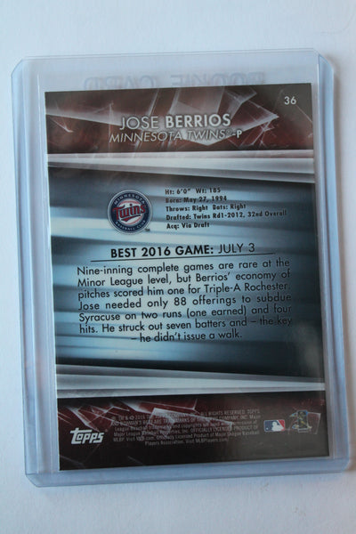 Jose Berrios 2016 Bowman's Best Rookie Card