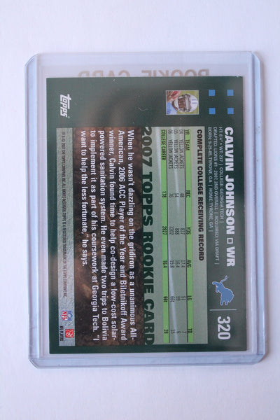 Calvin Johnson 2007 Topps Rookie Card