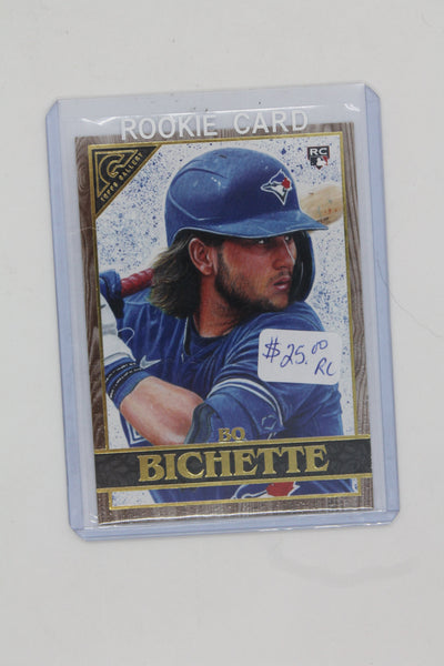 Bo Bichette 2020 Topps Gallery Wood Rookie Card