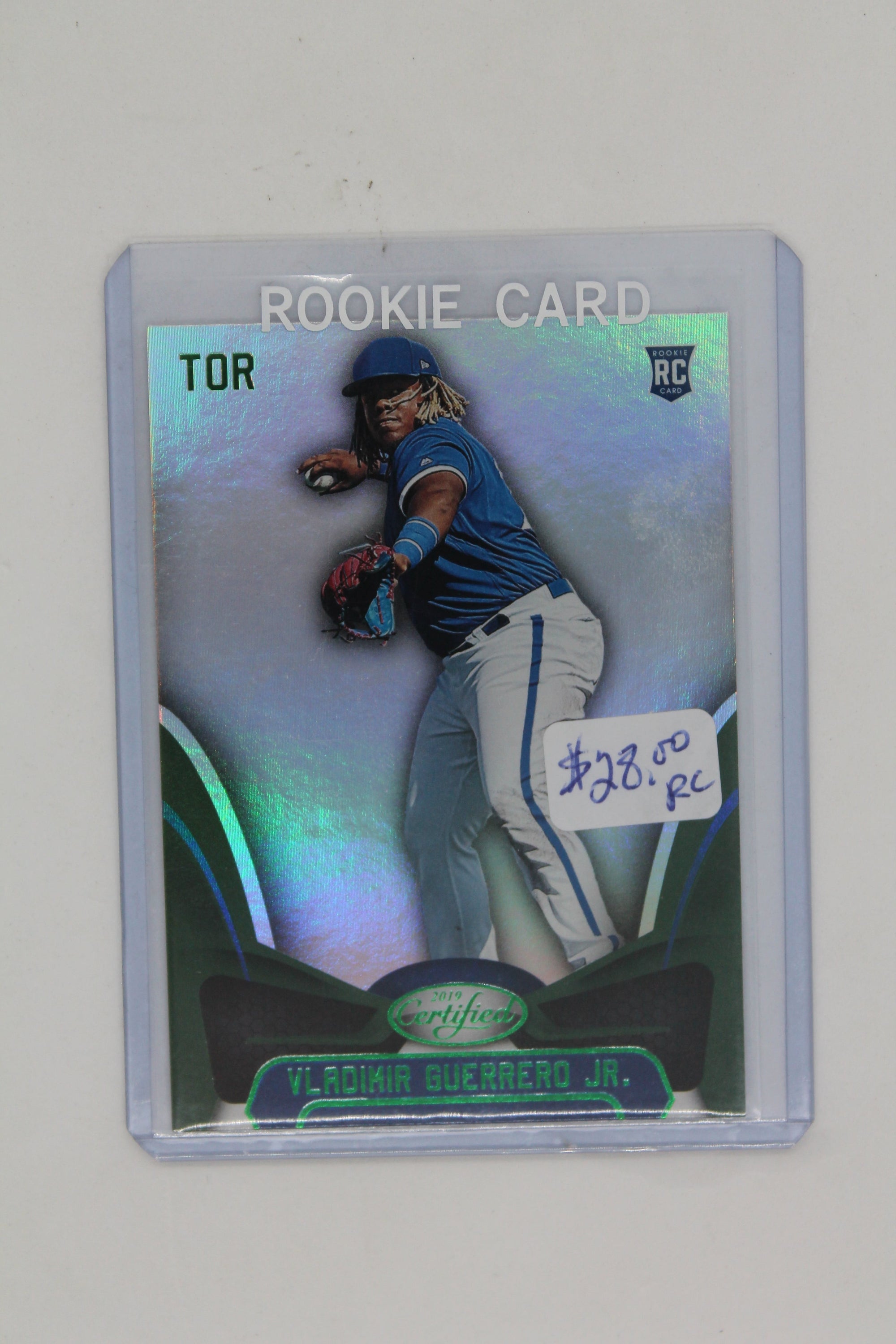 Vladimir Guerrero Jr. 2019 Panini Chronicles - Certified - Green RC