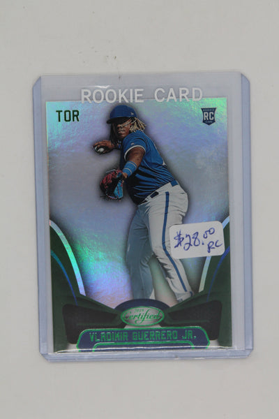 Vladimir Guerrero Jr. 2019 Panini Chronicles - Certified - Green RC