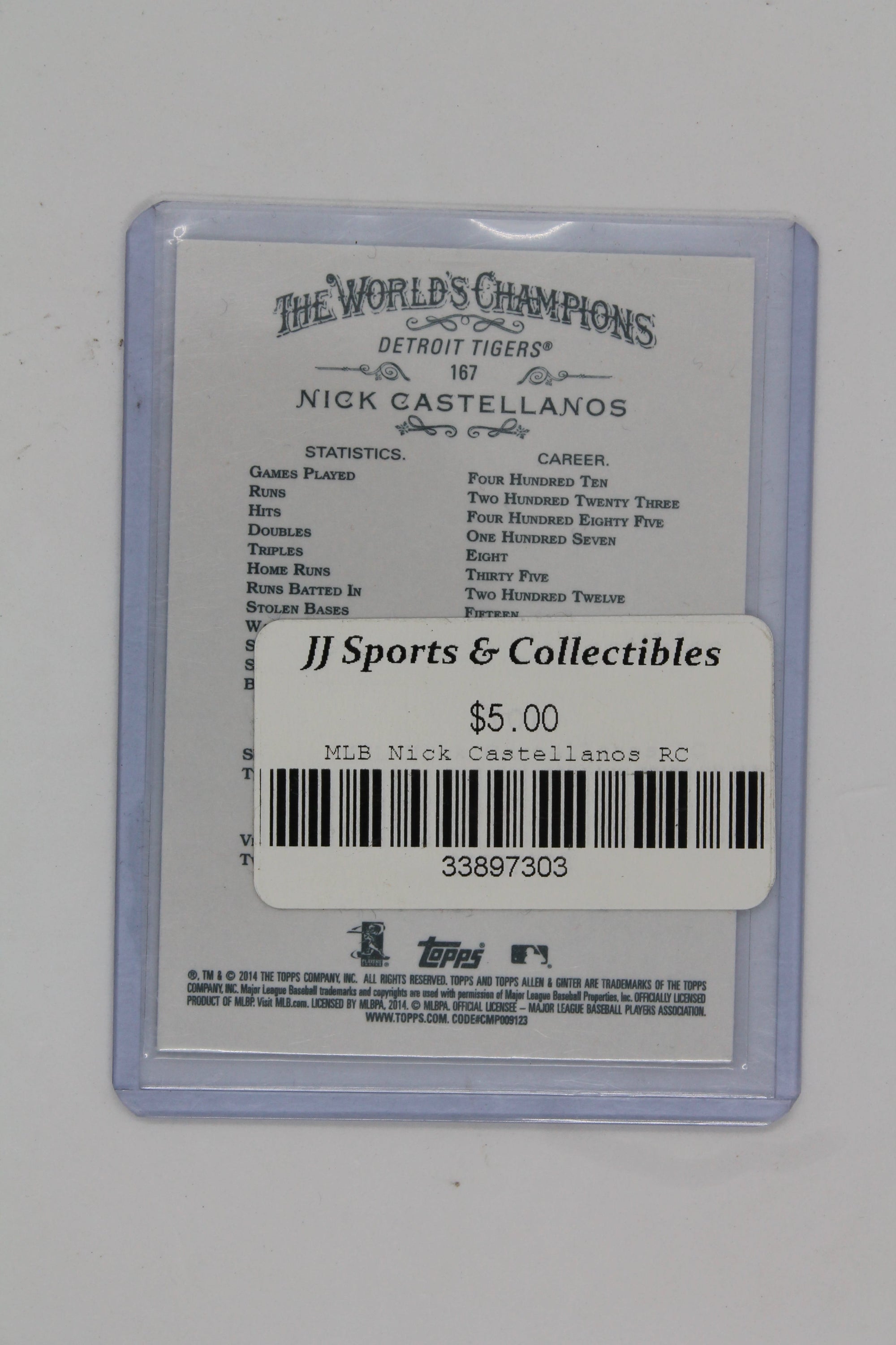Nick Castellanos Topps Allen & Ginter's Rookie Card