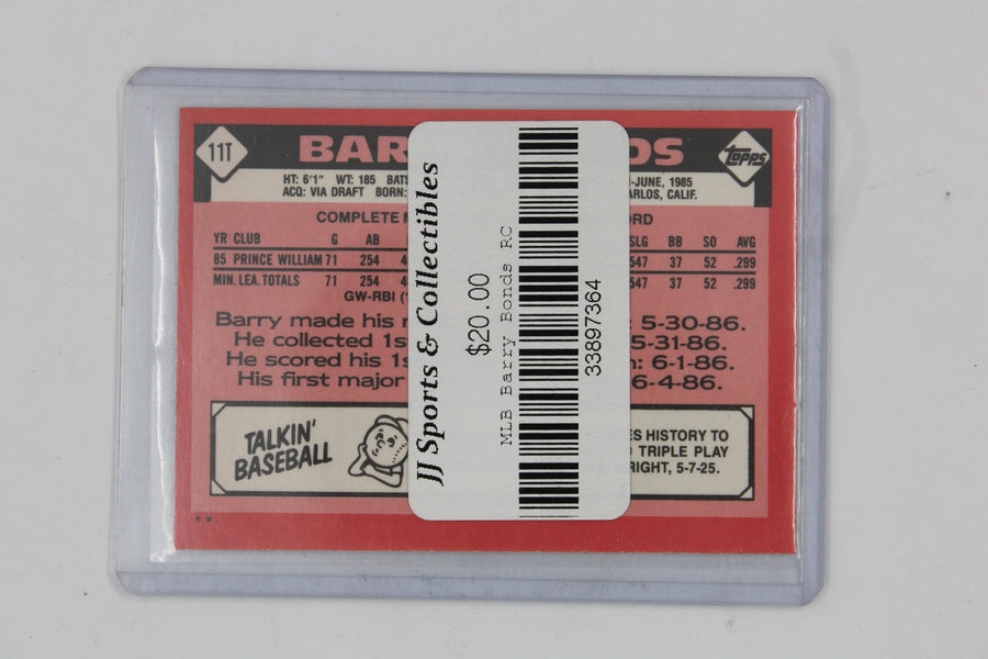 Barry Bonds  Topps Traded PRC