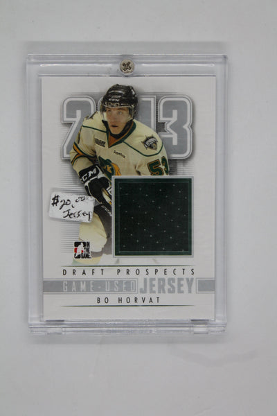 Bo Horvat 2013 In the Game Draft Prospects - Game-Used Jersey #M-04 PRC Card