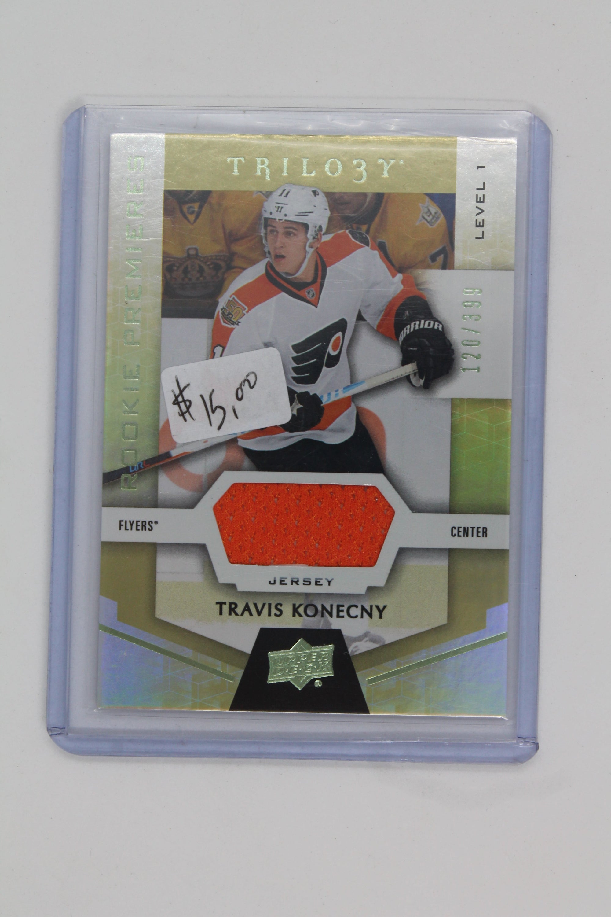 Travis Konecny 2016-17 Upper Deck Trilogy - Green Relics #120/399