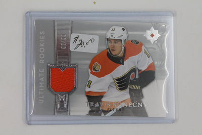 Travis Konecny 2016-17 Ultimate Collection - Ultimate Rookies Jersey Card #2/99