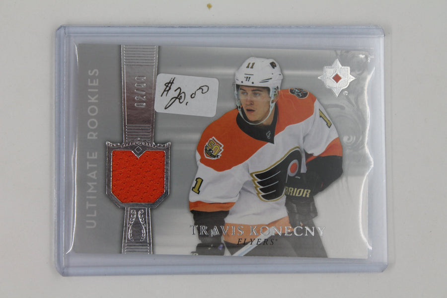 Travis Konecny 2016-17 Ultimate Collection - Ultimate Rookies Jersey Card #2/99