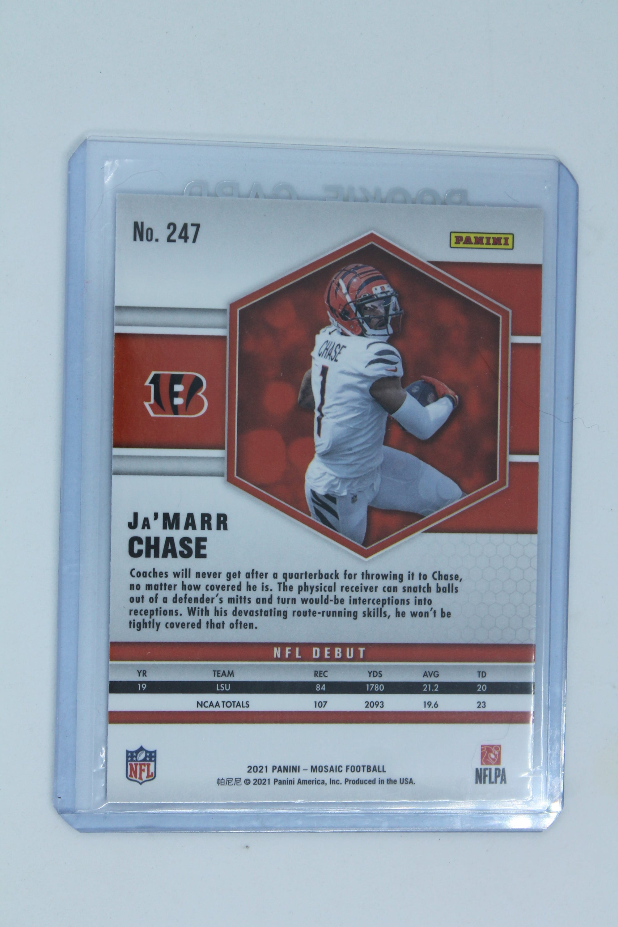 Ja'Marr Chase 2021 Panini Mosaic Rookie Card