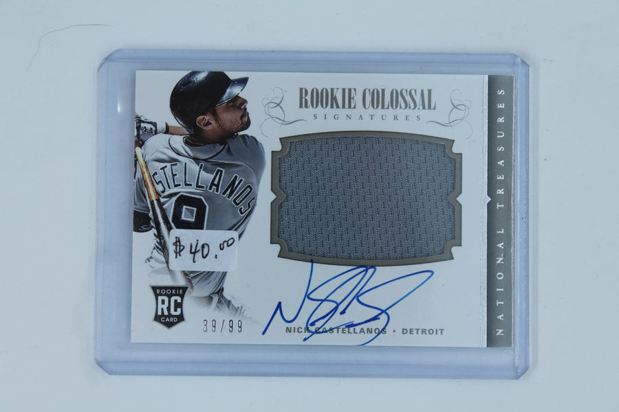 Nick Castellanos 2014 Panini National Treasures - Rookie Colossal Signatures   #39/99