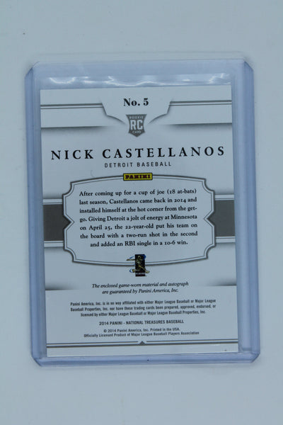 Nick Castellanos 2014 Panini National Treasures - Rookie Colossal Signatures   #39/99