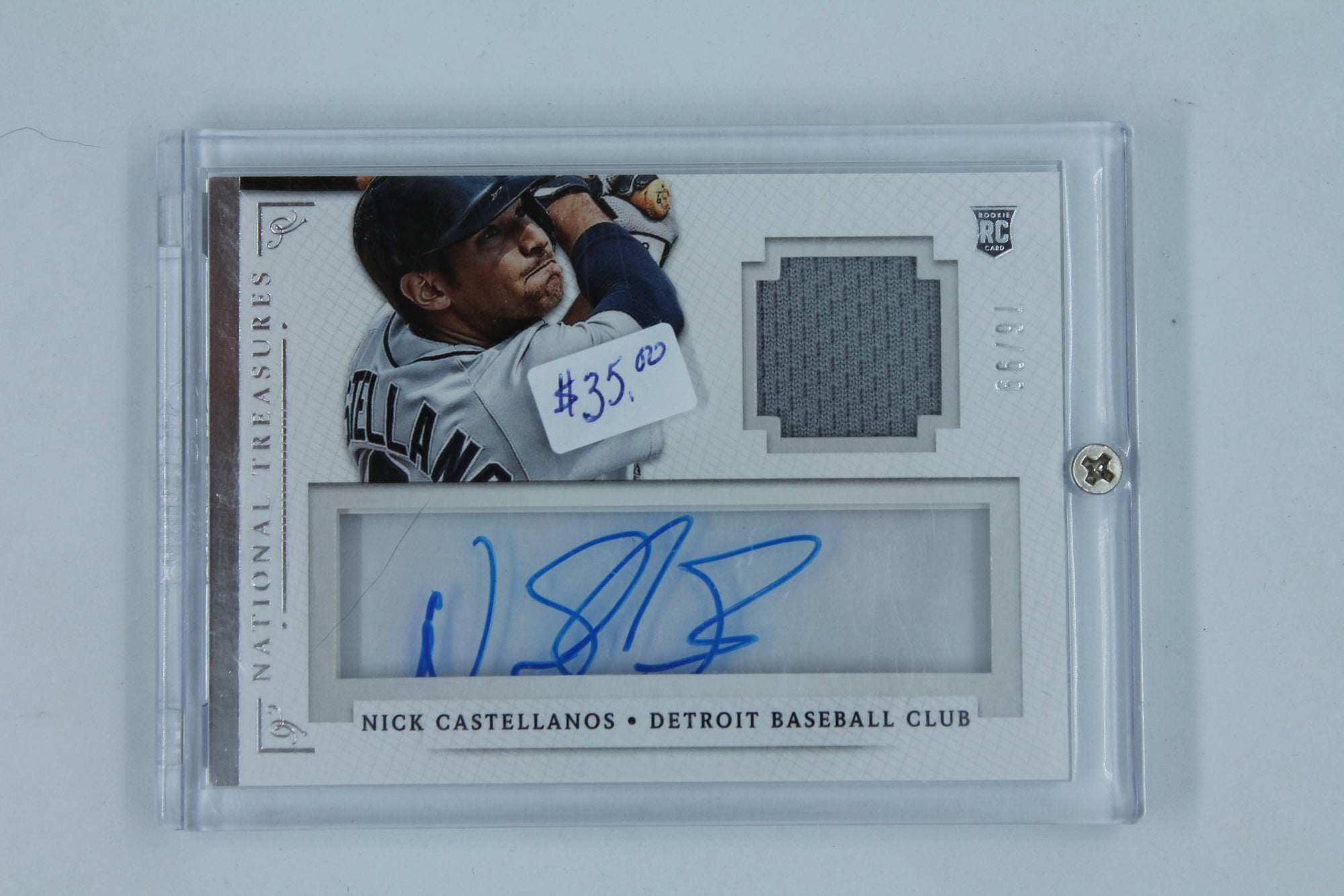 Nick Castellanos 2014 Panini National Treasures - Treasure Signature Materials - #75/99