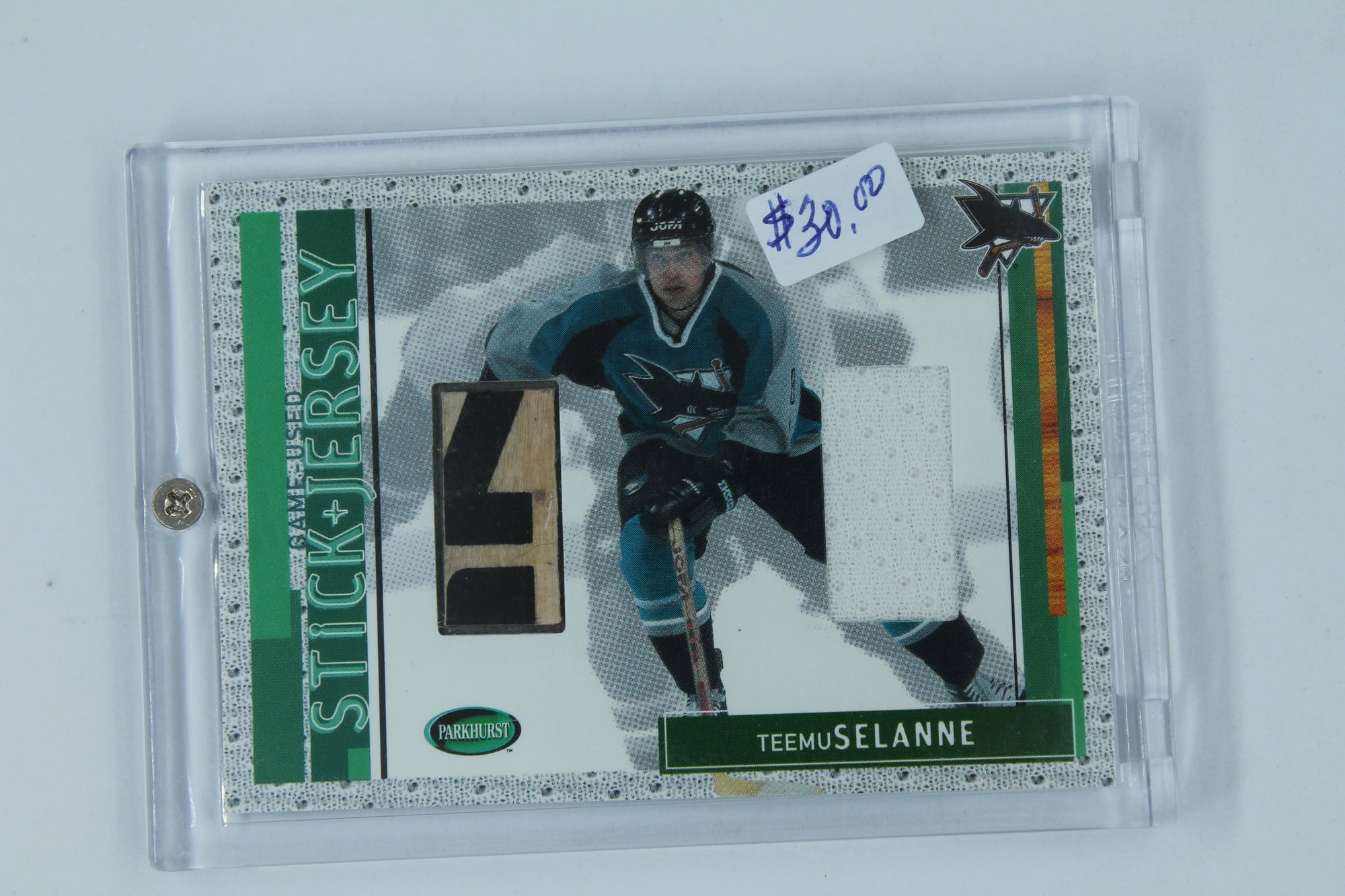 Teemu Selanne 2002-03 Parkhurst Stick and Jerseys #SJ13