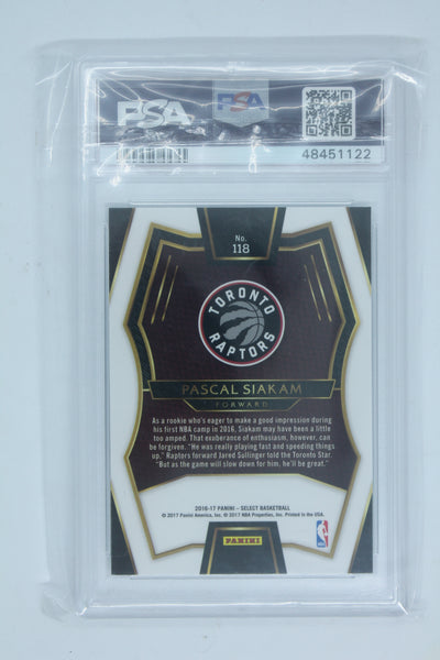 Pascal Siakam 2016 Panini Select Graded Rookie Card PSA Mint 9