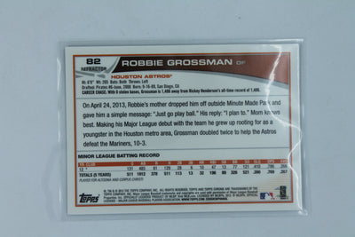 Robbie Grossman 2013 Topps Chrome - Retail Purple Refractor Rookie Card