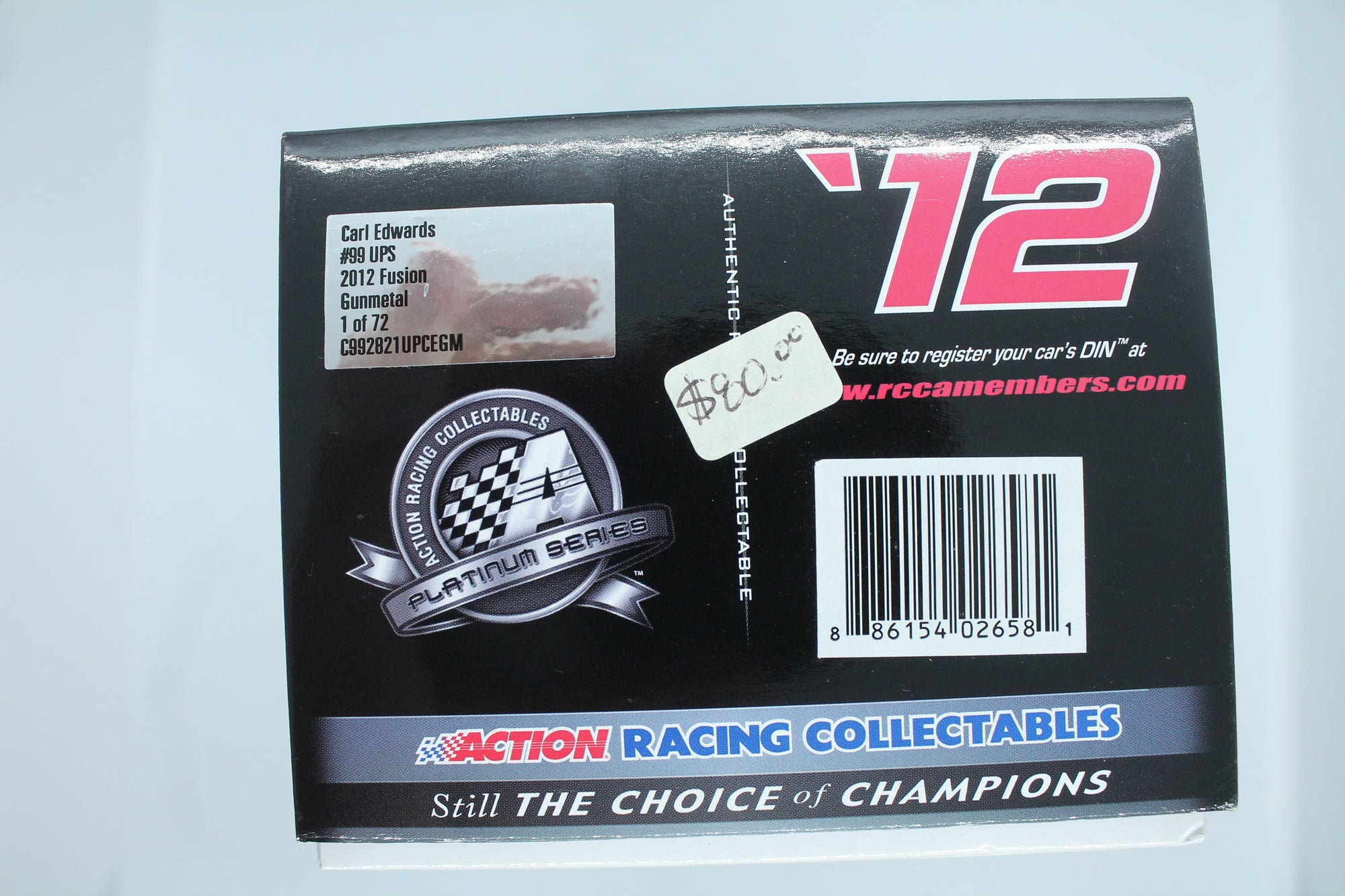 Carl Edwards #99 UPS 2012 Fusion Gunmetal 1:24 Diecast - 1 of 72