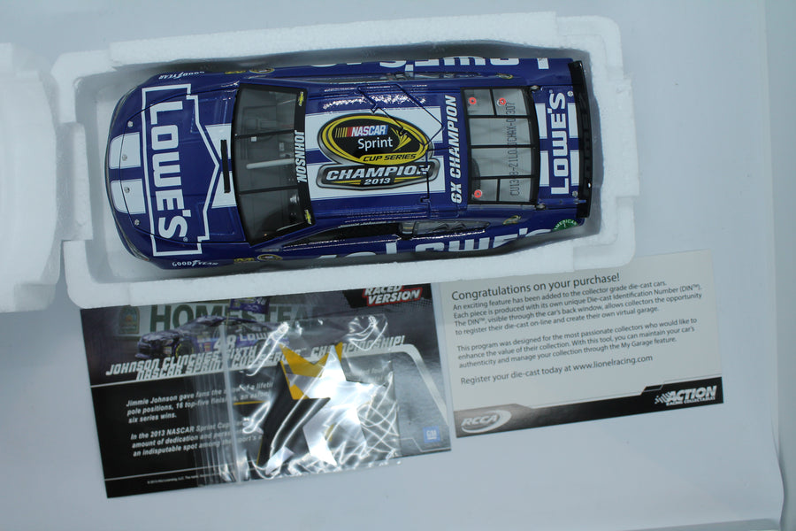 Jimmie Johnson #48 Lowe's 2013 Champion SS 1:24 Diecast