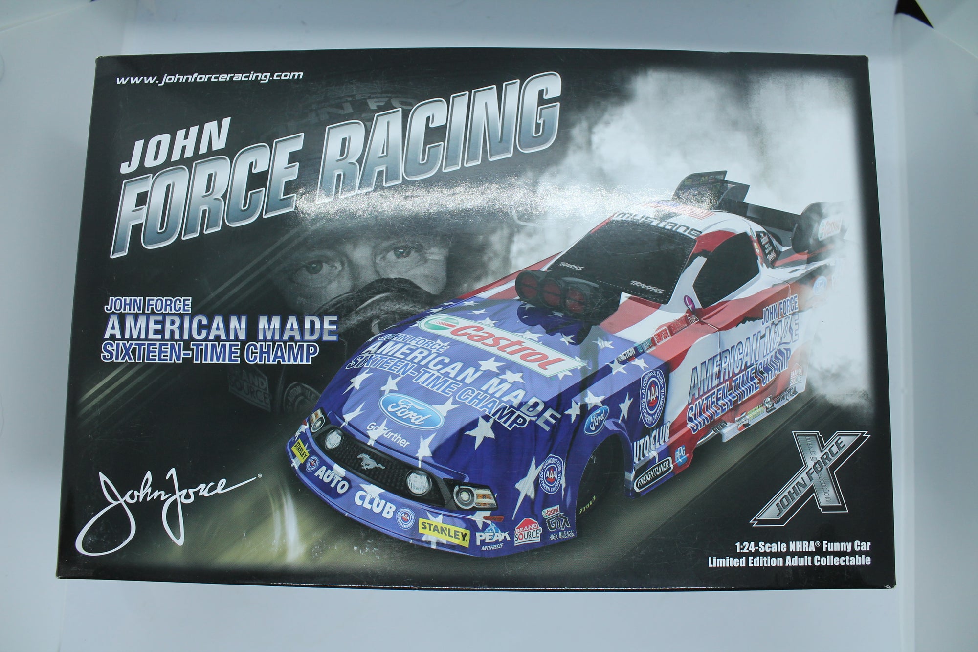 John Force American Made 16X Champion 2014 Mustang Funny Car 1:24 Diecast