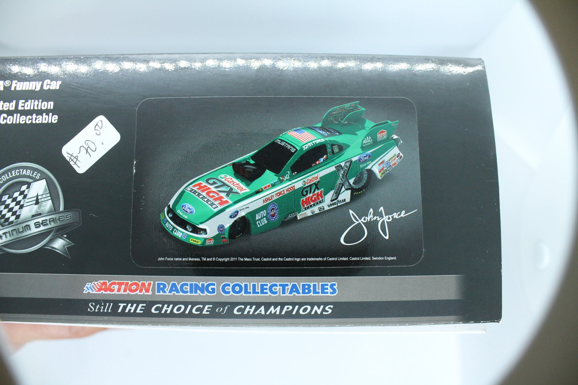 John Force Castrol 2011 Mustang Funny Car 1:24 Diecast