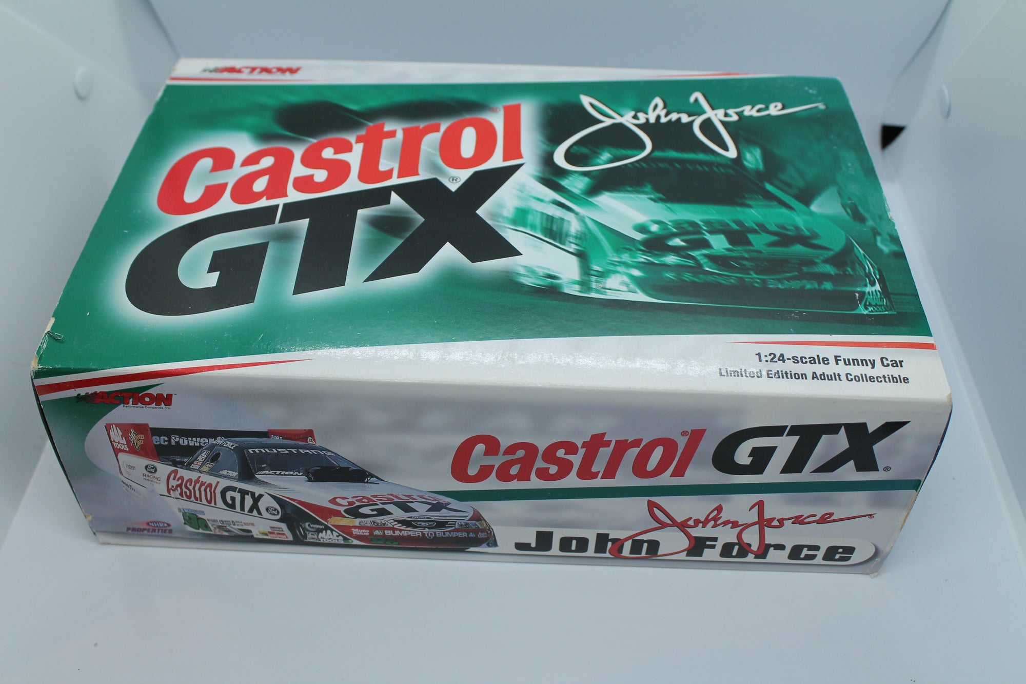 John Force Castrol GTX 2000 Mustang Funny Car 1:24 Diecast