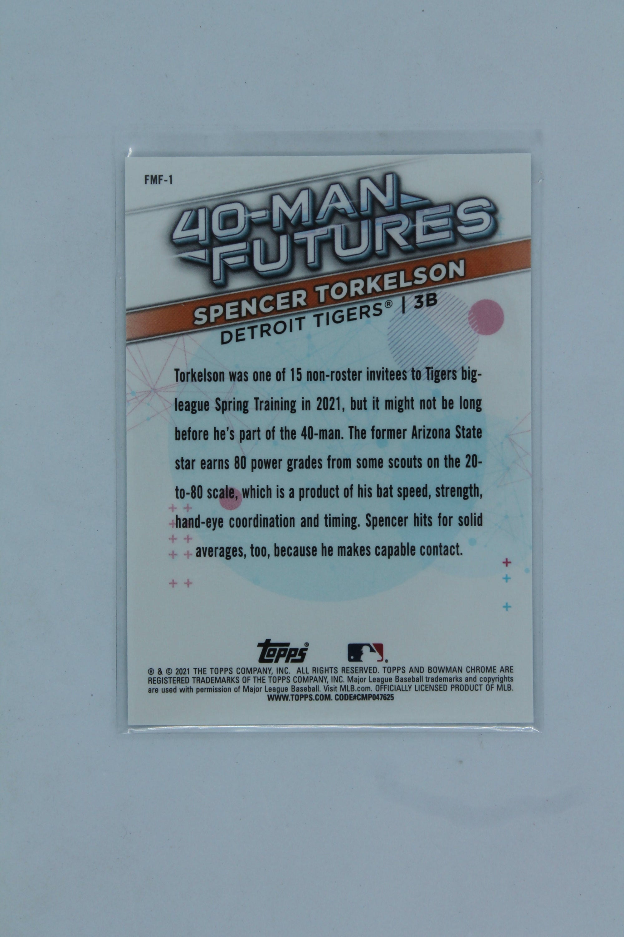 Spencer Torkelson  2021 Bowman Chrome - 40-Man Futures #FMF-1  PRC
