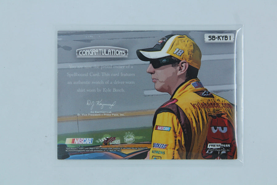 Kyle Busch 2011 Press Pass Eclipse - Spellbound Swatches #SB-KYB 1 (B) #100/250