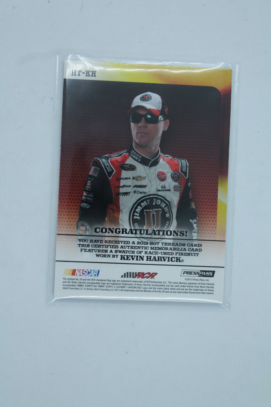 2013 Press Pass Ignite - Hot Threads #HT-KH Kevin Harvick