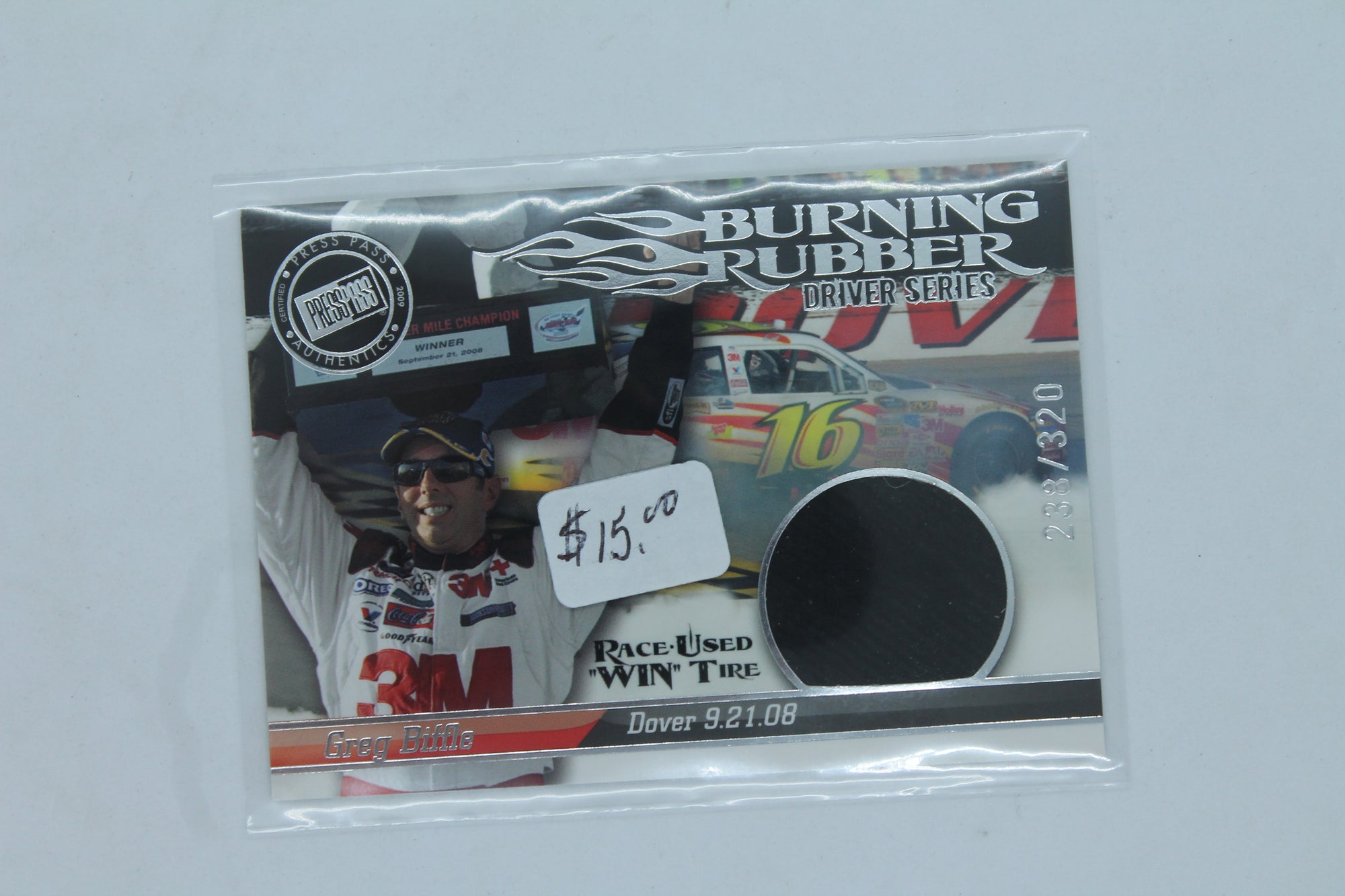 Greg Biffle 2009 Press Pass Eclipse - Burning Rubber Race-Used Tire Driver Series #BRD28 #238/320