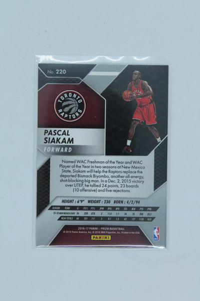 Pascal Siakam 2016-17 Panini Prizm Rookie Card