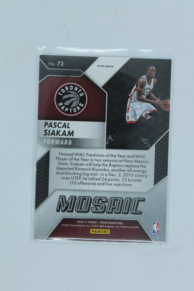 Pascal Siakam 2016-17 Panini Prizm Mosaic Rookie Card