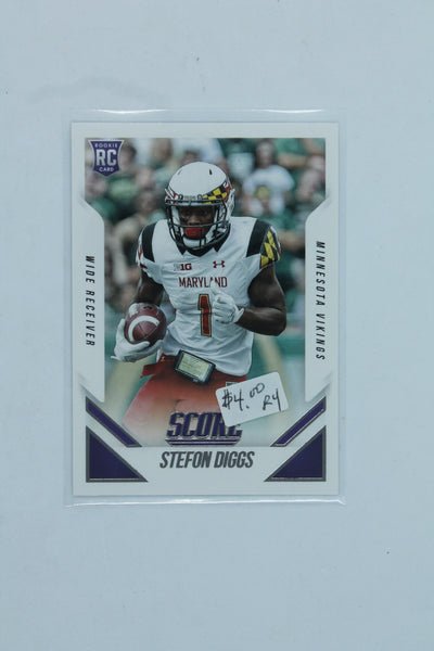 NFL Stefon Diggs Score Rookie Card