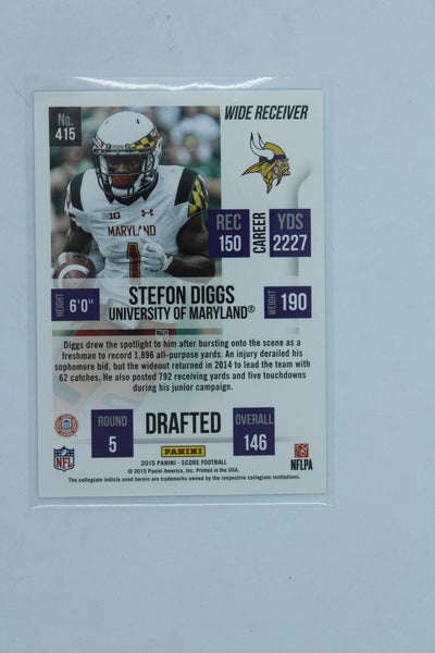 NFL Stefon Diggs Score Rookie Card
