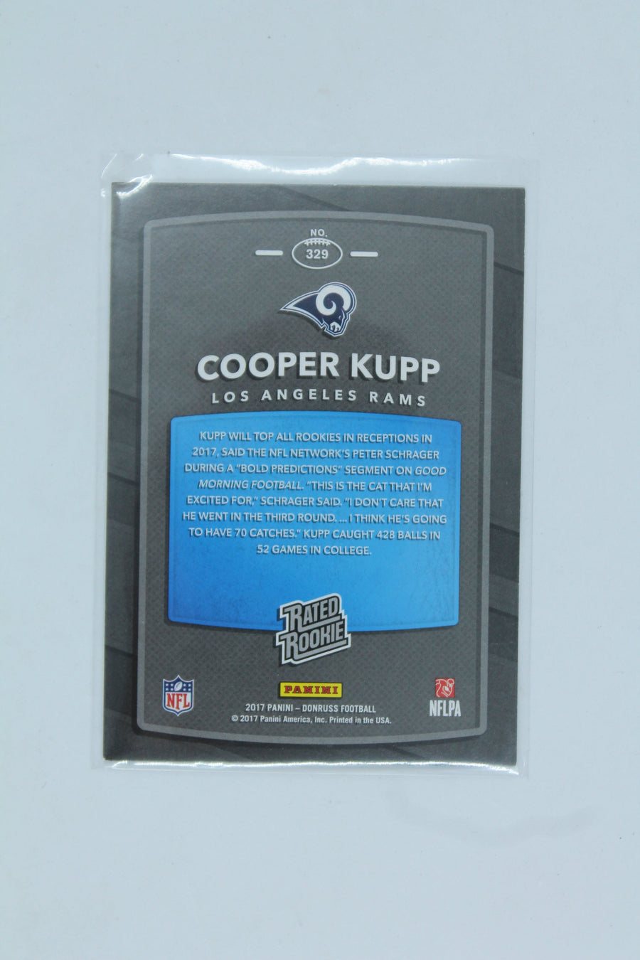 Cooper Kupp 2017 Panini Donruss Rated Rookie - Rookie Card