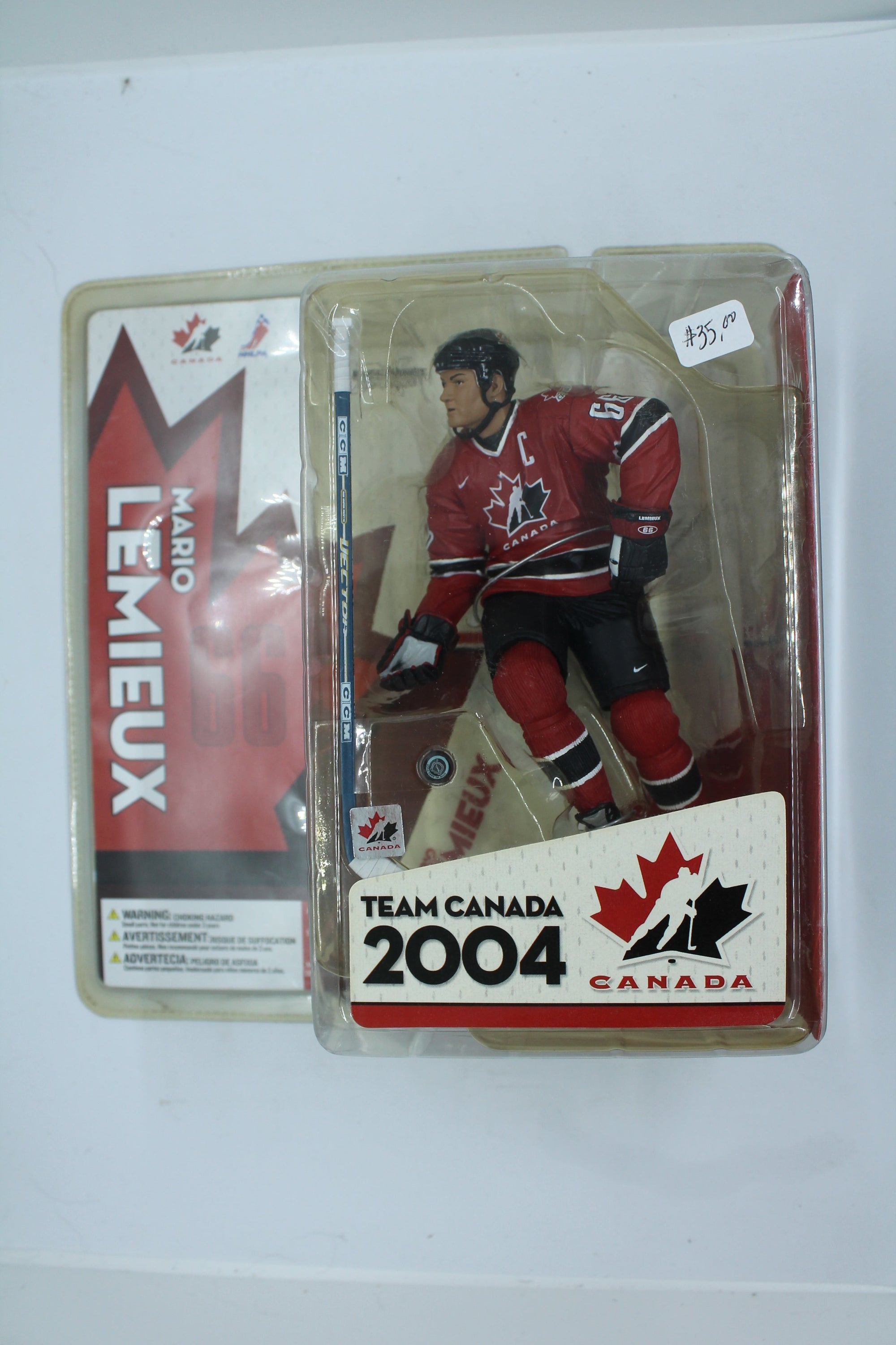 McFarlane Team Canada 2004 Mario Lemieux 6" Action Figure 2005