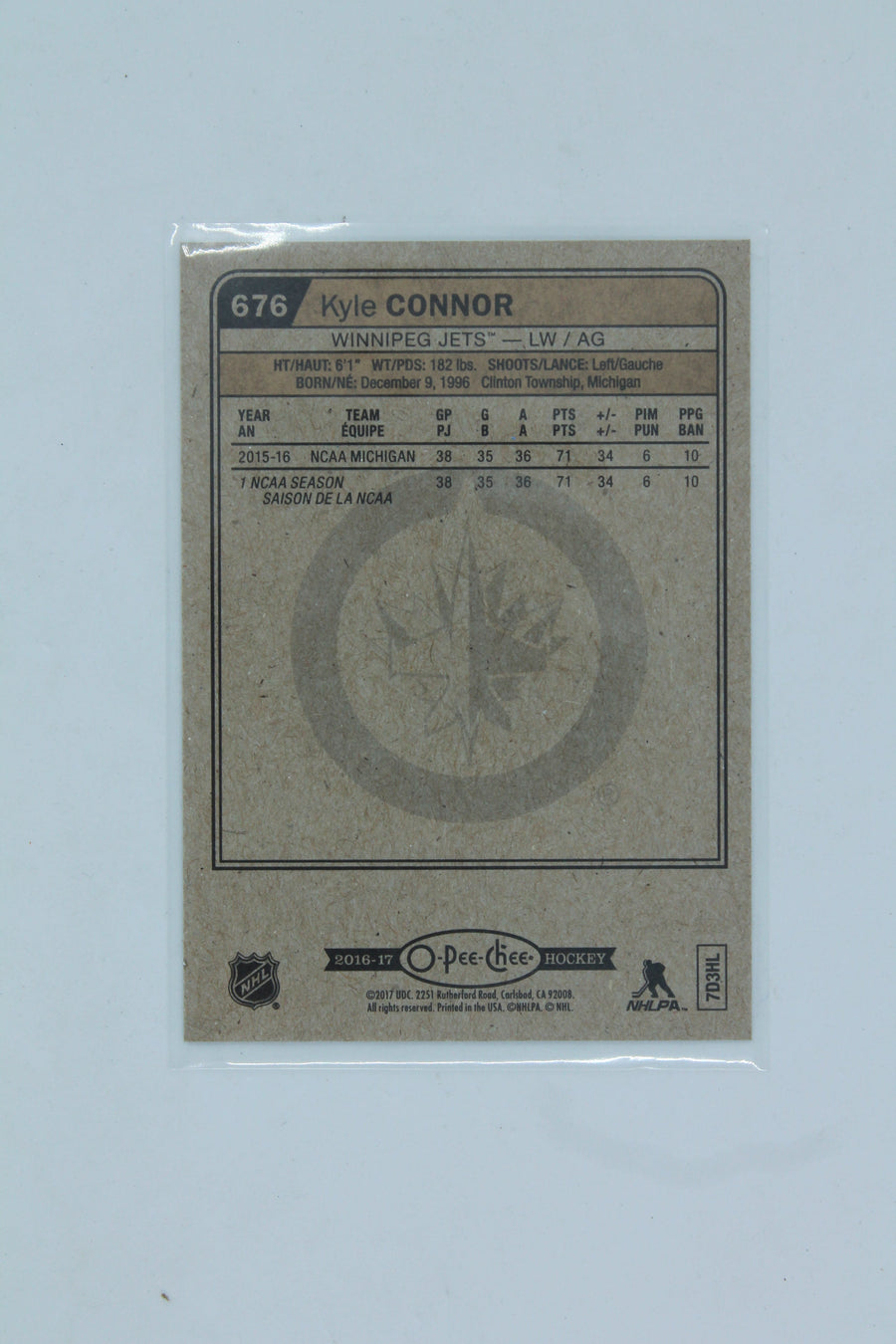 Kyle Connor 2016-17 O-Pee-Chee Update - Marquee Rookies - Rookie Card