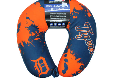 MLB Detroit Tigers Memory Foam Relaxation Travel Pillow