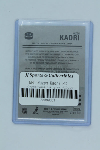 Nazem Kadri 2010-11 O-Pee-Chee Rookie Year Card
