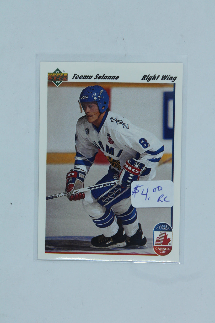 Teemu Selanne 1991-92 Upper Deck Rookie Card